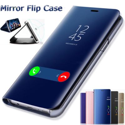 Mirror Flip Cover For Huawei P40 P20 P30 Lite Pro Y7 Y6 P Smart 2019 Mate 20 lite Case For Honor 20 10 9 Lite 8X 8A 10i 9X Cases