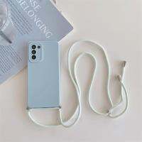 เคสซิลิโคนสายคล้องแบบคาดตัวสำหรับ Samsung Galaxy S22 S20 S21 S23 Fe และ Ultra 5G สาย S20fe ครอบสายไฟ S 22 21 20 23 S21fe เคสมือถือ