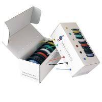 【hot】✺  48m/Box 26 AWG up Wire (Stranded Kit) Gauge Silicone rubber Electric wire 6 colors 26.2 feet