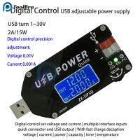 【hot】┋ USB TYEPE-C DC-DC Voltage Converter 1-30V 15W Module Adjustable Regulated Supply QC2.0 3.0 AFC