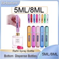 【CC】☇  5ML/8ML Small Aluminum Purse Tester Decant Perfume Bottle Dispensing Refillable Spray