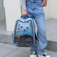 ⊕❏♂ New Cat Space Bag Panoramic Skylight Portable Out Cat Bag Breathable Cat Dog Backpack Space Capsule Pet