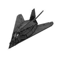 MOC F-117เครื่องบินรบ Nighthawk บล็อกสร้างนักรบชุดการต่อสู้สีดำโมเดลเครื่องบิน Untranslated+ สำหรับของขวัญวันเกิดสำหรับเด็ก