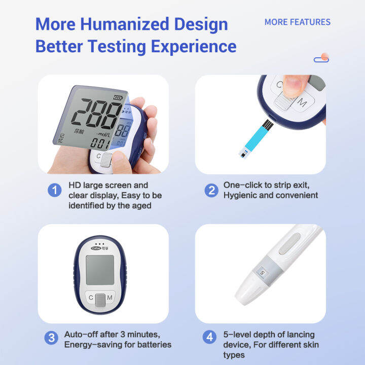 cofoe-ทั้งชุดมอนิเตอร์ทดสอบกรดยูริคพร้อมแถบเส้นกรดยูริค50s-เครื่องทดสอบ-lancets-เครื่องทดสอบกรดกรดยูริคชุดวงจรมาตรวัดโรคเกาต์เครื่องทดสอบ-ua02-c-ชุดมอนิเตอร์