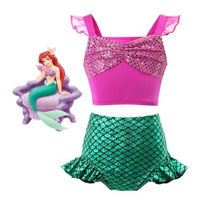 【CC】 Swimsuit Frozen Vestido Snow Brithday Costume