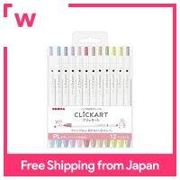 Zebra Water-Based Pen Clickart PL 12 Color Set WYSS22-12CPL