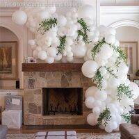 ┇✢♚ xianhaochen048906 Balão branco Arch Kit tamanhos mistos balões para casamento aniversário graduação nupcial Baby Shower Decorações de festa