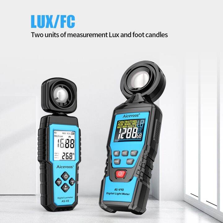 Aicevoos Illuminance Meter High Precision Illuminance Tester Photometer