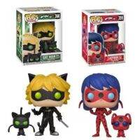 มาใหม่ Funko POP ปาฏิหาริย์ L Adybug กับ Tikki #359แมว Noir กับ Plagg #360ไวนิลรูปการกระทำรูปแบบการเก็บของเล่นของขวัญ