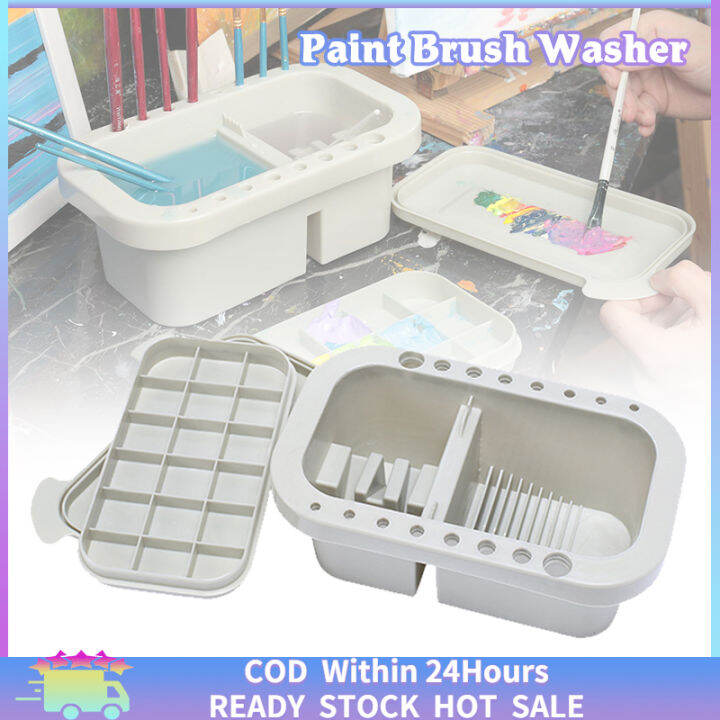 [Fast Delivery] Paint Brush Washer MultiUse Paint Brush Basin With 16