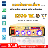 เครื่องแอมป์ขยาย 1200W รุ่น A-09 (สีทองด้าน)