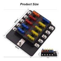 【YF】₪ↂ▼  12V 24V Fuse Holder 10 Ways Modified Terminal Block with Warning for Car Boat Trike