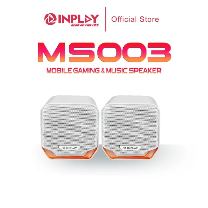 Inplay MS003 White Mobile Gaming Music Speaker for Desktop / Computer ...