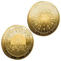 【CC】✺¤  Cardano Crypto Coin Cryptocurrency Gold Plated Commemorative Souvenirs and Gifts Decorations