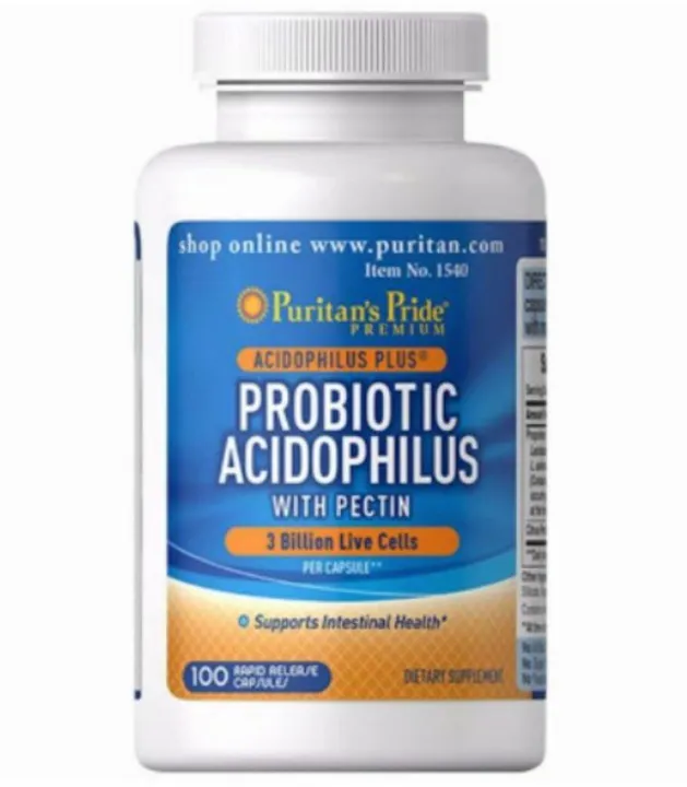 Puritan's Pride Probiotic Acidophilus with Pectin100 Capsules Lazada PH