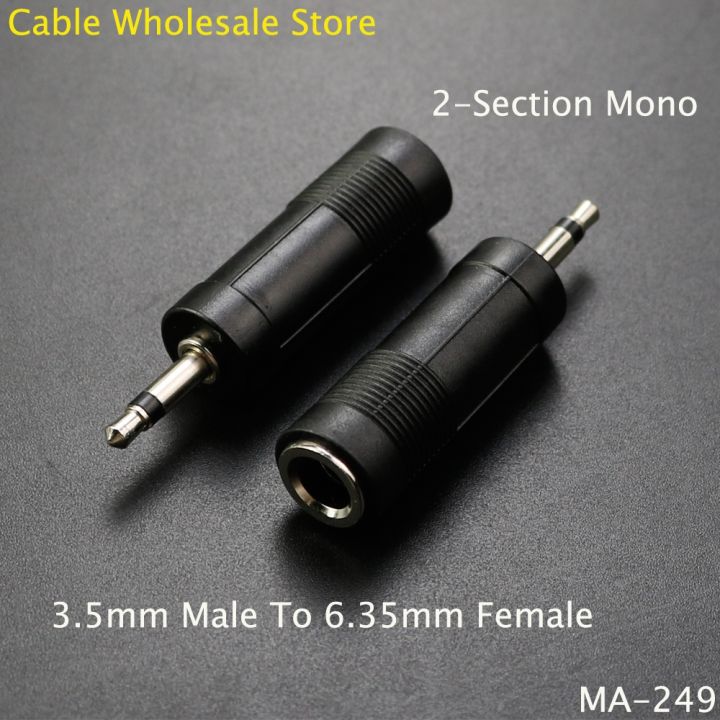 1pcs-2-mono-channels-3-dual-channels-3-5mm-male-to-6-35mm-female-transfer-head-black-mono-jack-plug-for-audio-conversion-adapter