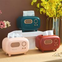 Storage box luxury gift living room home high-grade paper box creative retro tissue box roll paper tissue storage box Radio box