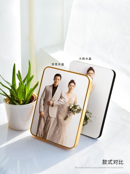 high-end-original-photo-frame-table-triplex-quadruple-customized-photo-album-with-printing-and-printing-creative-palace-lattice-crystal-combination-custom