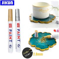 JIKUN ปากกามาร์คเกอร์สีถาวรโลหะกันน้ำสำหรับงานหัตถกรรมเงินปากกาแม่พิมพ์เรซินศิลปะอุปกรณ์สำหรับนักเรียน4ชิ้นแบบ DIY