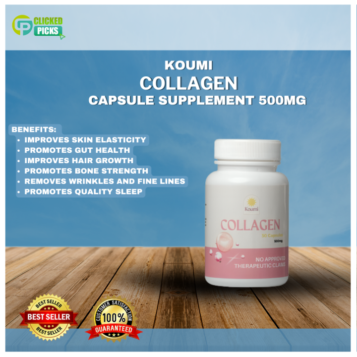 ☀️ Koumi Collagen Capsule Supplement 💊 | 60caps 500mg Improve Skin ...