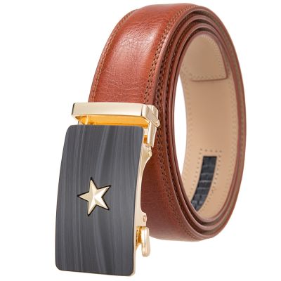 The new mens automatic belt buckle belts leather on the second floor men LY25-0843-1 ✳✙