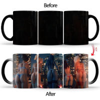 Creative Sexy ass Magic Mug Cute Color Changing Cup Ceramic Discoloration Coffee Tea Milk Mugs Novelty Gifts BSKT-071