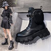 British style personalized military boots casual fashion Martin boots women 2020 autumn new platform black short boots women