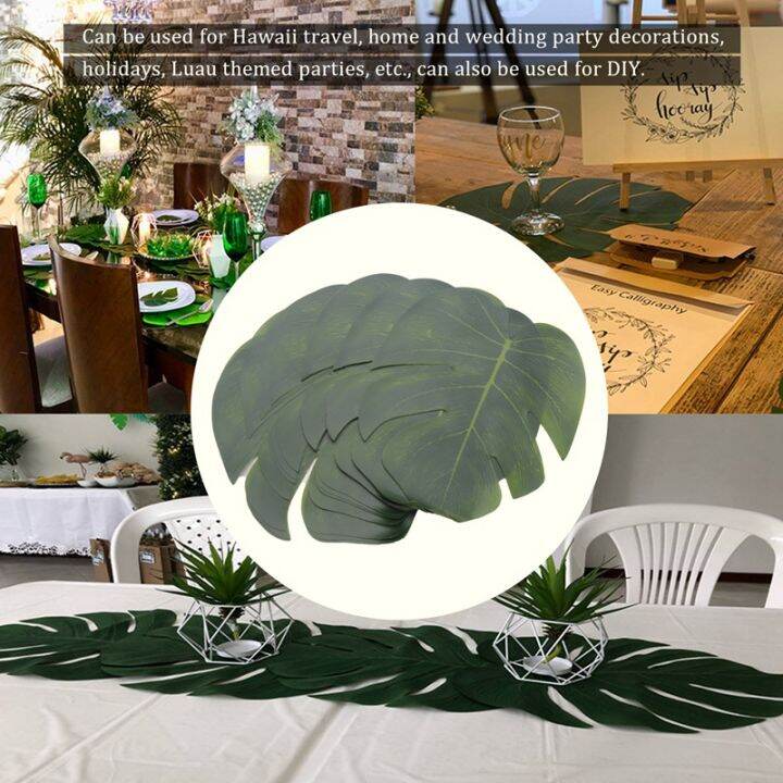 60-pcs-tropical-party-decoration-supplies-8-inch-tropical-palm-monstera-leaves-and-hibiscus-flowers-simulation-leaf-for-hawaiian-luau-party-jungle-beach-theme-table-decorations