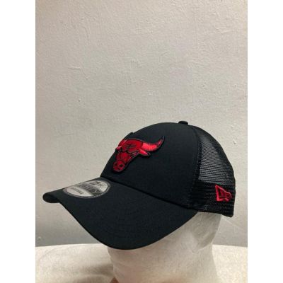 ใหม่ Era 9Forty Trucker Chicago Bulls หมวกแก๊ปโลโก้ สีแดง สีดํา