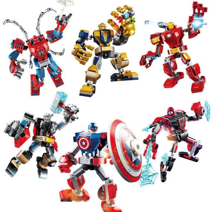 Lego Superhero Figurine Joint Movable Blocks Toy Bag | Lazada PH