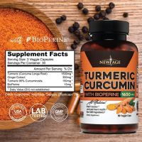 New Age Turmeric Curcumin with Bioperine Capsules,90 Veggie Caps