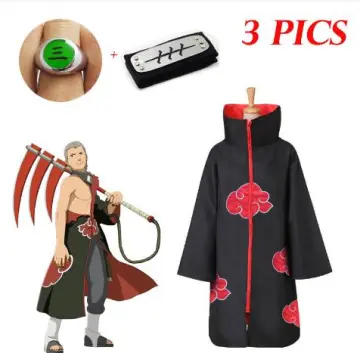 Uchiha Itachi Cloak Anime Cosplay Costume Ninja Naruto 3-piece Set