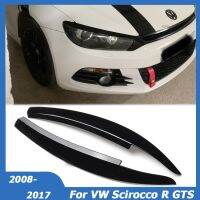 ไฟหน้าสติกเกอร์คิ้วสำหรับ VW Scirocco R GTS 2008-2017หลอดไฟหน้าตาฝาครอบปิดส่วนหน้าเครื่องประดับตกแต่งรถ