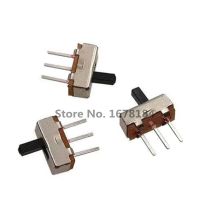 100PC SS12D00 Interruptor On-Off Mini Slide Switch 3pin 1P2T 2 Position Toggle Switch Handle Length:3MM/4MM/5MM Electrical Circuitry  Parts