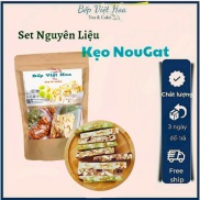 850GR Set nguyên liệu kẹo Nougat làm được 60-70 chiếc, kẹo hạnh phúc