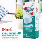 Quai tròn - Khẩu trang 4D Vĩnh Tiến không lem son