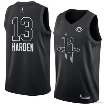 Men 2018 All Star 13 James Harden Jersey White Houston Rockets