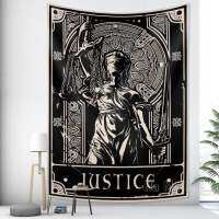 AvalancheJustice Tarot Card Tapestry Vintage Astrology Divination Wall Hanging Decor. ！