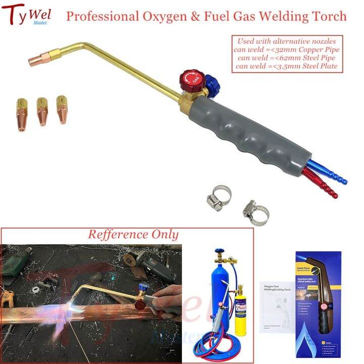 Professional Gas Welding Torch Oxygen Propane Propylene MAPP LPG Butane