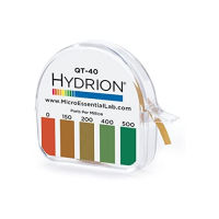 Micro Essential Labs Hydrion QT-40 Quaternary Sanitizer Test Tape 15 feet Roll Quat Color Chart 0-500 ppm Range