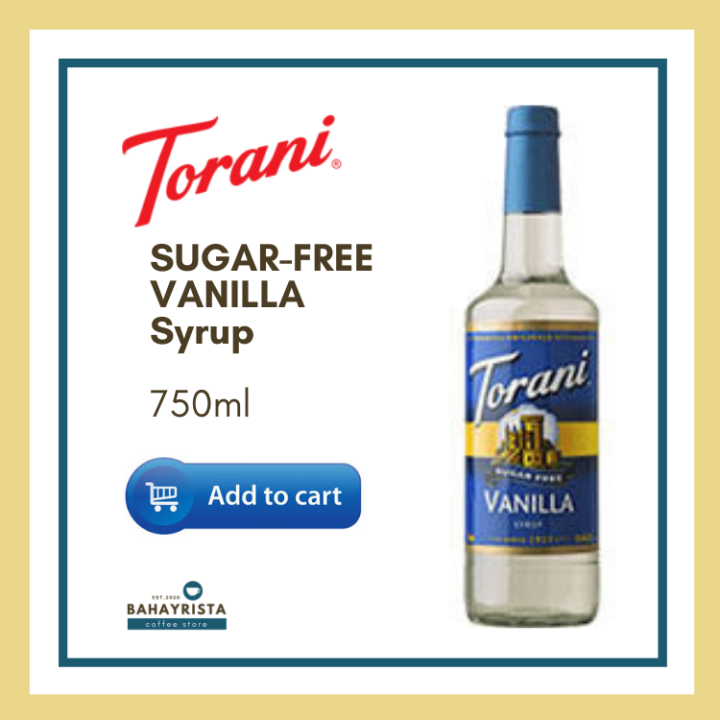 Torani Sugar-free Vanilla Syrup 750ml | Lazada PH