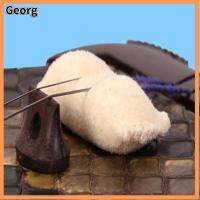 GEORG 3Pcs เย็บด้วยมือ แผ่นกรองหนังแท้ หนังกวางธรรมชาติพร้อมซับในเนียนนุ่ม อุปกรณ์เสริมเสริม อุปกรณ์เสริม urheen อร่อยมากๆ เบาะกรองเสียง เออรู