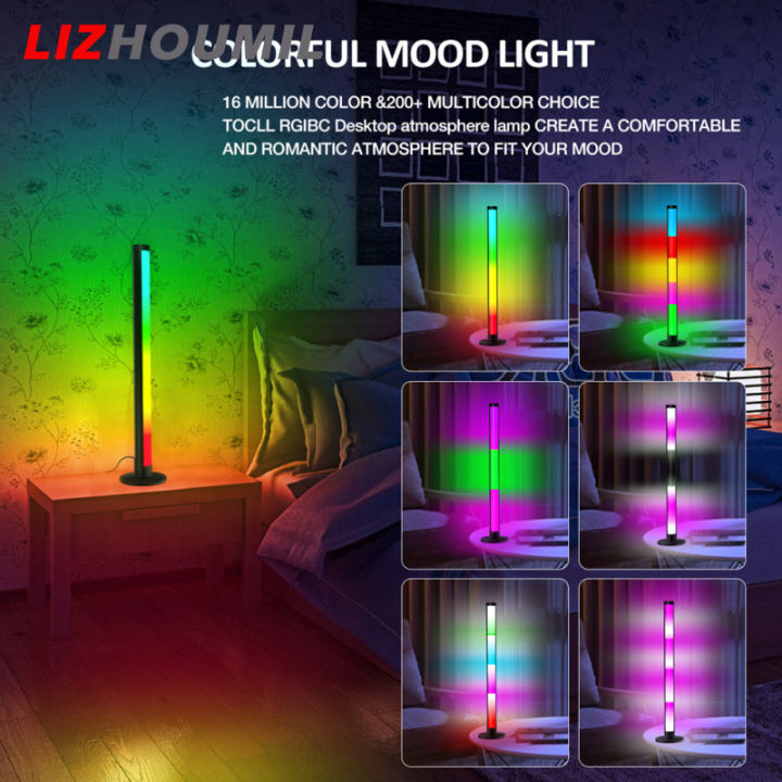 lizhoumil-ไฟ-led-สร้างบรรยากาศบนโต๊ะ-40ซม-2-4ก-ควบคุมระยะไกลด้วยรีโมทโคมไฟกลางคืนที่มีสีสันตกแต่งห้องทีวีคอมพิวเตอร์