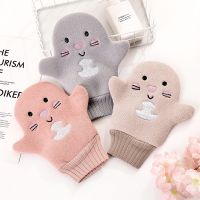 【YF】 Creative Baby Bath Gloves Children Cartoon Cactus Towel Scrubbing Body Clean Sponge Accessories Soft