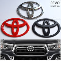 ตราโลโก้ TOYOTA วงกลม หน้ากระจัง ขนาด 13 x 19 cm. สำหรับ TOYOTA REVO โตโยต้า รีโว่ รีโว่ ร็อคโค่