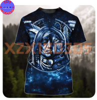 【 xzx180305 】 Personalized Custom Name Short Sleeve 2023 Summer Wolf And Moon Night 3D Full Print t shirt style1