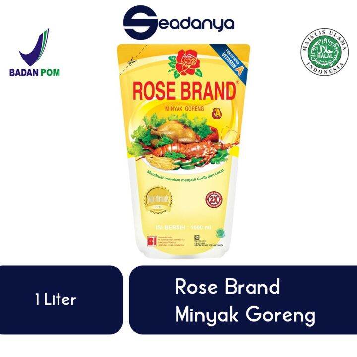 Rose Brand Minyak Goreng Sawit 1liter Halal MUI & BPOM 1L Lazada