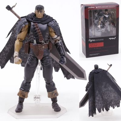 ZZOOI Figma 359 Berserk Guts Black Swordsman Ver PVC Action Figure Model Doll Toy Colletible Figurals