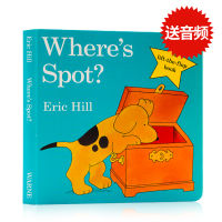 Send the original and genuine English where s Spot? Wheres little glass? Where is spot cardboard flipping through books? Enlightenment picture books for young children Eric Hill English learning map books