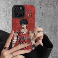 คุณภาพสูงหนังเคสโทรศัพท์ SLAM DUNK iPhone 14 Pro Max 13 Pro Max 11 12เคสโทรศัพท์โทรศัพท์เท่6 8 7 Plus Soft IPink คุณภาพดีเคสโทรศัพท์ภาษาอังกฤษ